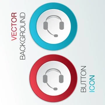 Customer support, headphone Stock Illustration