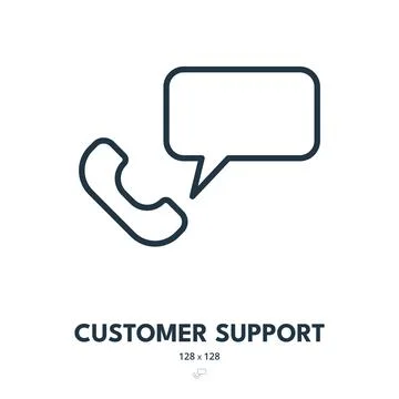 Customer Support Icon. Help, Assistance, Operator. Editable Stroke. Simple .. Stock Illustration