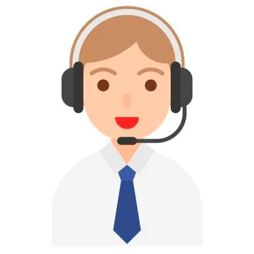 Customer support icon, profession and job vector illustration Stock Illustration