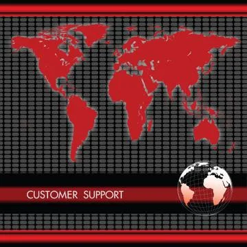 Customer support Illustrazione stock