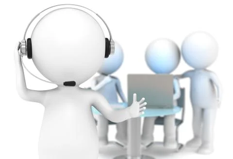 Customer Support. Stock Illustration