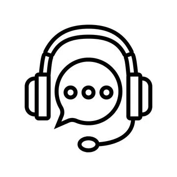 Customer support information line icon vector illustration Stock Illustration