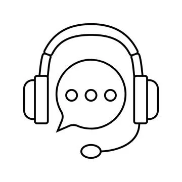 Customer support information line icon vector illustration 스톡 일러스트