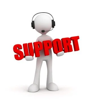 Customer support isolated Stock Illustration