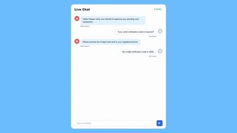 Customer support live chat interface with messages appearing. 4K Stock Footage 345495230