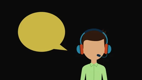 Customer Support Operator Animation Видео 335268527