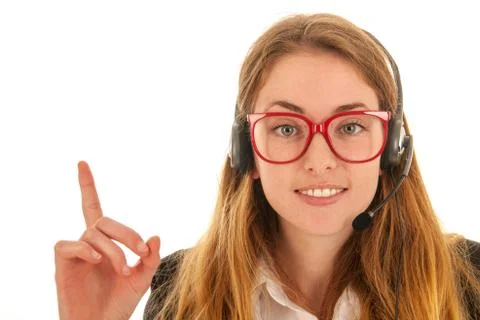 Customer support on the phone Stock Photos
