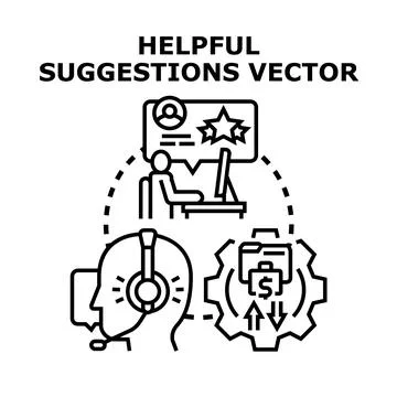 Customer support receiving feedback and delivering solutions Stock Illustration