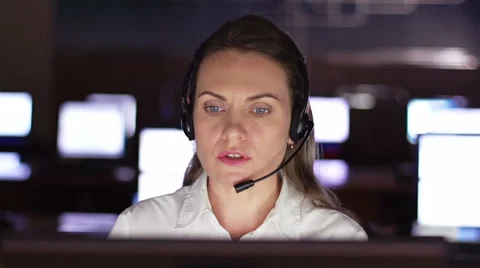 Customer support representative Stock Footage 36412526