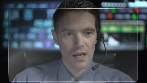 Customer Support Screen Stock-Footage 200138869