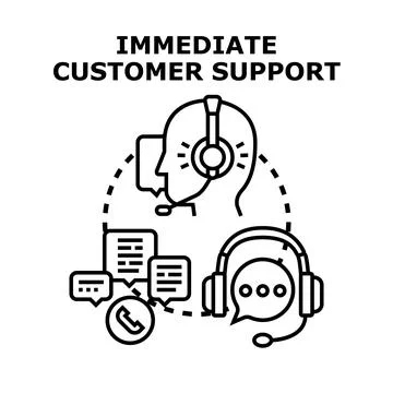 Customer support service communication icon concept Stock Illustration