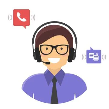 Customer support service concept. Stock Illustration
