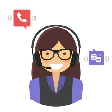 Customer support service concept. Stock Illustration