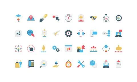 Customer support service, help in technical questions and complaint color icon Stock Illustration