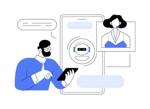 Customer support solutions isolated cartoon vector illustrations. イラスト素材