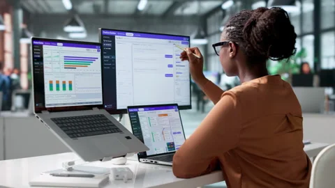 Customer Support Specialist Helps Clients Solve Issues Stock Footage 346322355