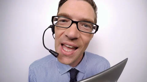 Customer support worker Stock Footage 210516402