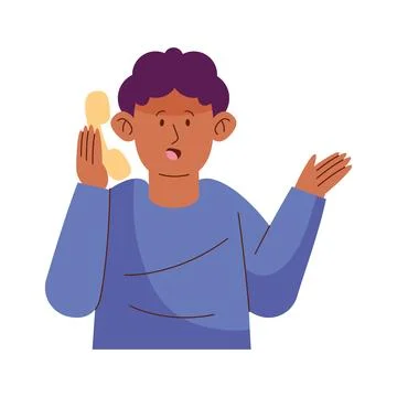 Customer support worker Stock Illustration