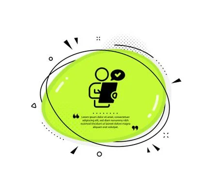 Customer survey icon. Contract application sign. Agreement document. Vector Stock Illustration