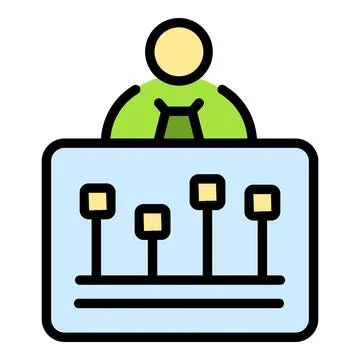 Customer survey icon vector flat Stock Illustration