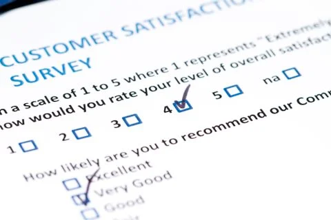 Customer survey Stock Photos