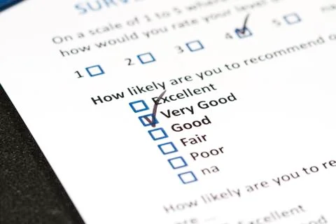 Customer survey Stock Photos