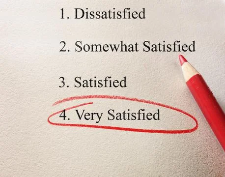 Customer survey Stock Photos