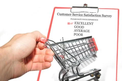 Customer survey Stock Photos