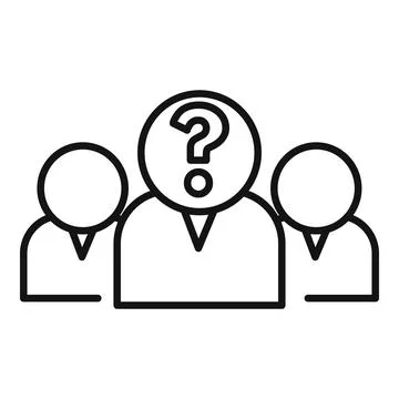 Customer team client icon outline vector. Search online business Ilustración de archivo