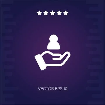 Customer vector icon Stock Illustration