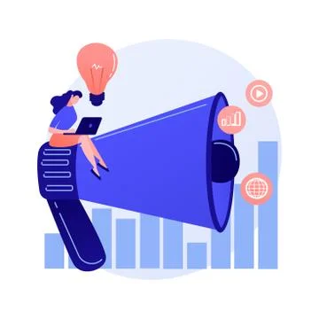 Customers attraction vector concept metaphor. Stock Illustration