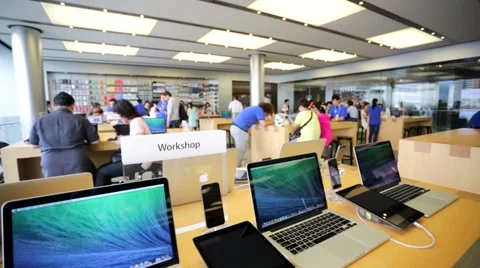 Orlando Usa Customers Lining Apple Store Purchase New Iphone Smartphones  Stock Video Footage by ©Jshanebutt #424000994