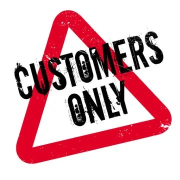 Customers Only rubber stamp Ilustración de archivo