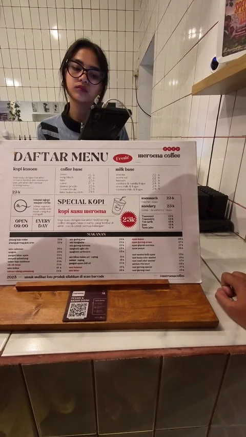 Customers selecting and ordering food and drinks Stock Footage 325520600