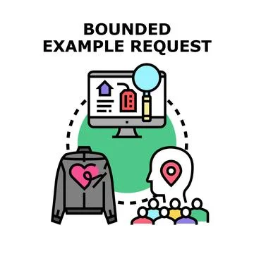 Customers selecting clothes online according to personal preferences Illustrazione stock