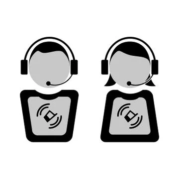 Customers support Stock Illustration