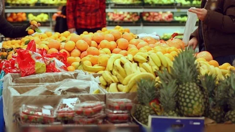 Customers at vegetable shop Stock Footage 83932843
