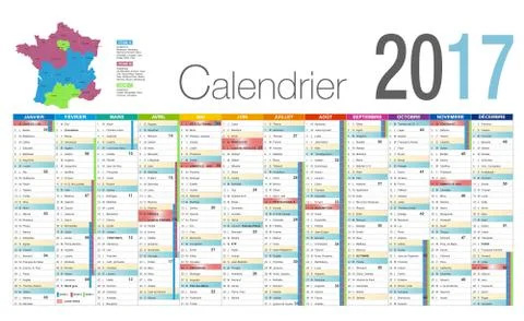 Customizable calendar 2017 Stock Illustration