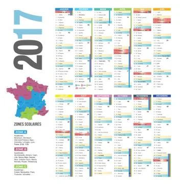 Customizable calendar 2017 Stock Illustration