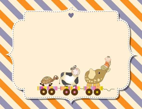 Customizable childish background Stock Illustration