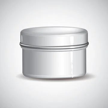 Customizable Cream Jar Stock Illustration