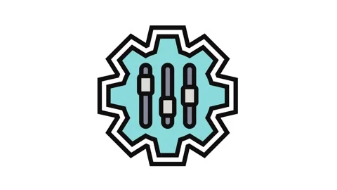 Customizable features color icon animation Stock Footage 326115727