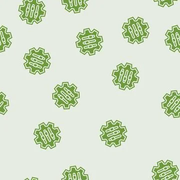 Customizable features glyph seamless pattern Illustrazione stock