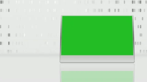 A customizable frame on white background_green screen (30 fps) Video stock 11321475