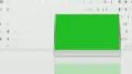 A customizable frame on white background_green screen (25 fps) HD Footage