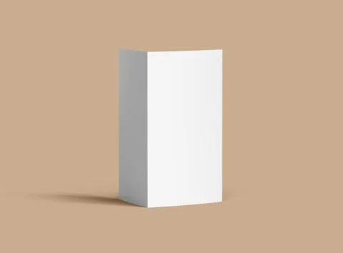 Customizable Half Fold 8x11 letter brochure mockup to present your design. .. Stock Illustration