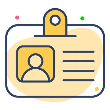 A customizable hand drawn icon of a content writing document. Illustrazione stock