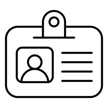 A customizable hand drawn icon of a content writing document. Illustrazione stock