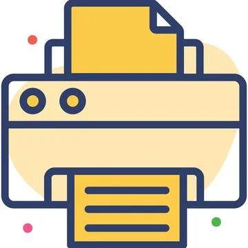 A customizable hand drawn icon of a content writing document. Illustrazione stock