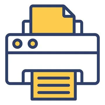 A customizable hand drawn icon of a content writing document. Illustrazione stock